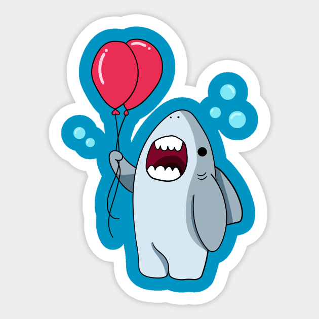 Happy Shark Sticker by Pessanha's